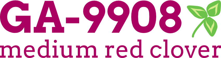 GA-9908 Medium Red Clover Logo